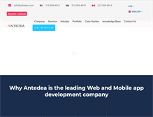 Tablet Screenshot of antedea.com